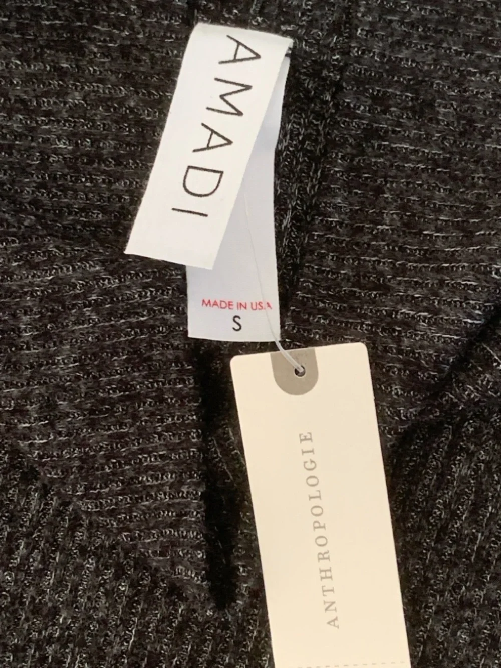 NWT AMADI Brushed Hacci Oversized Cowl Neck Poncho Sweater - Gray - Small - Picture 2 of 10